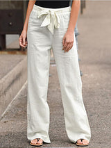 Stunncal Solid Color Cotton Linen Pants(6 colors)