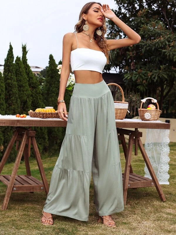 Stunncal Casual High-Waisted Loose Pants(8 colors）