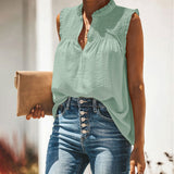 Stunncal Ruffle Neck Casual Vest(7 colors)