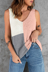 Stunncal Splicing Collision Knit Top