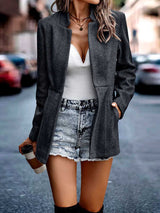 Casual Solid Patchwork Coat(4 colors)