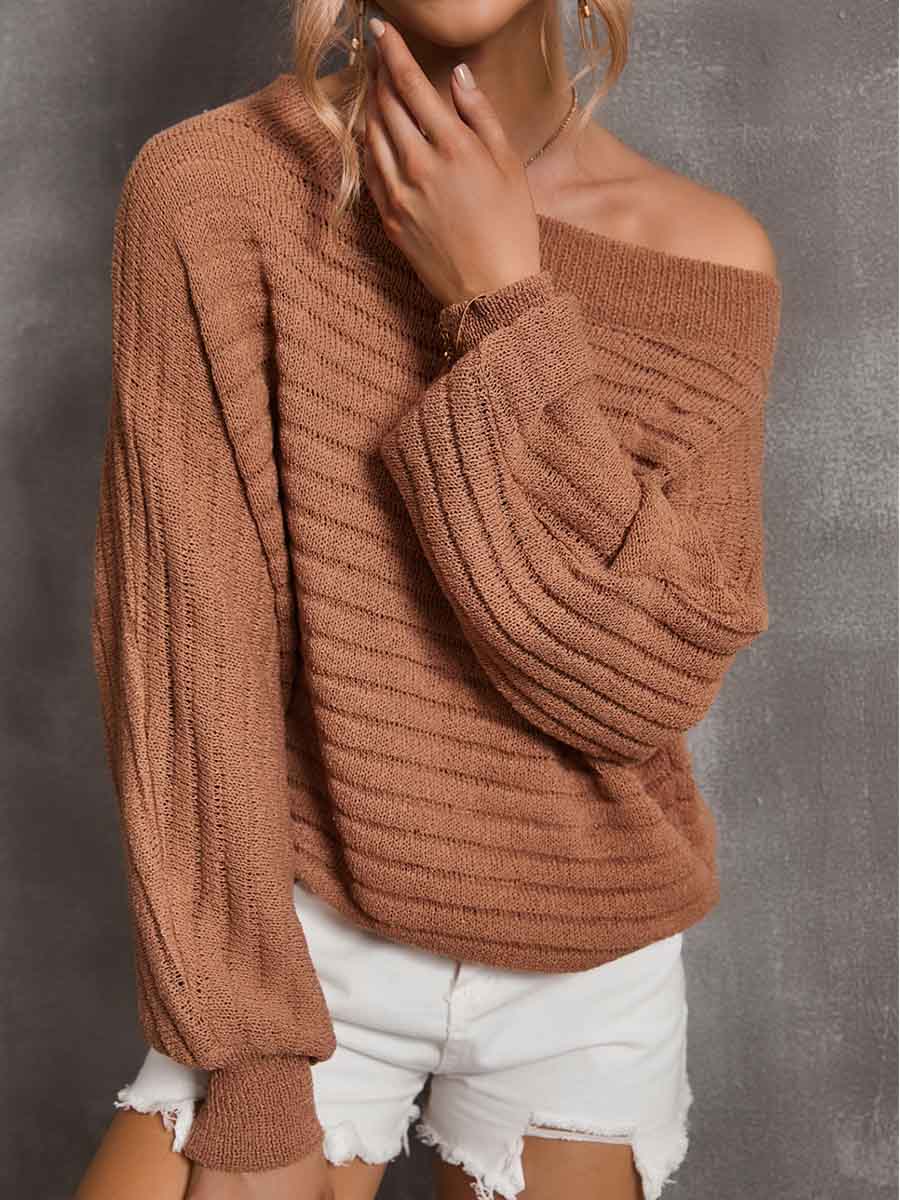 Stunncal Fashion Off-shoulder Sweater