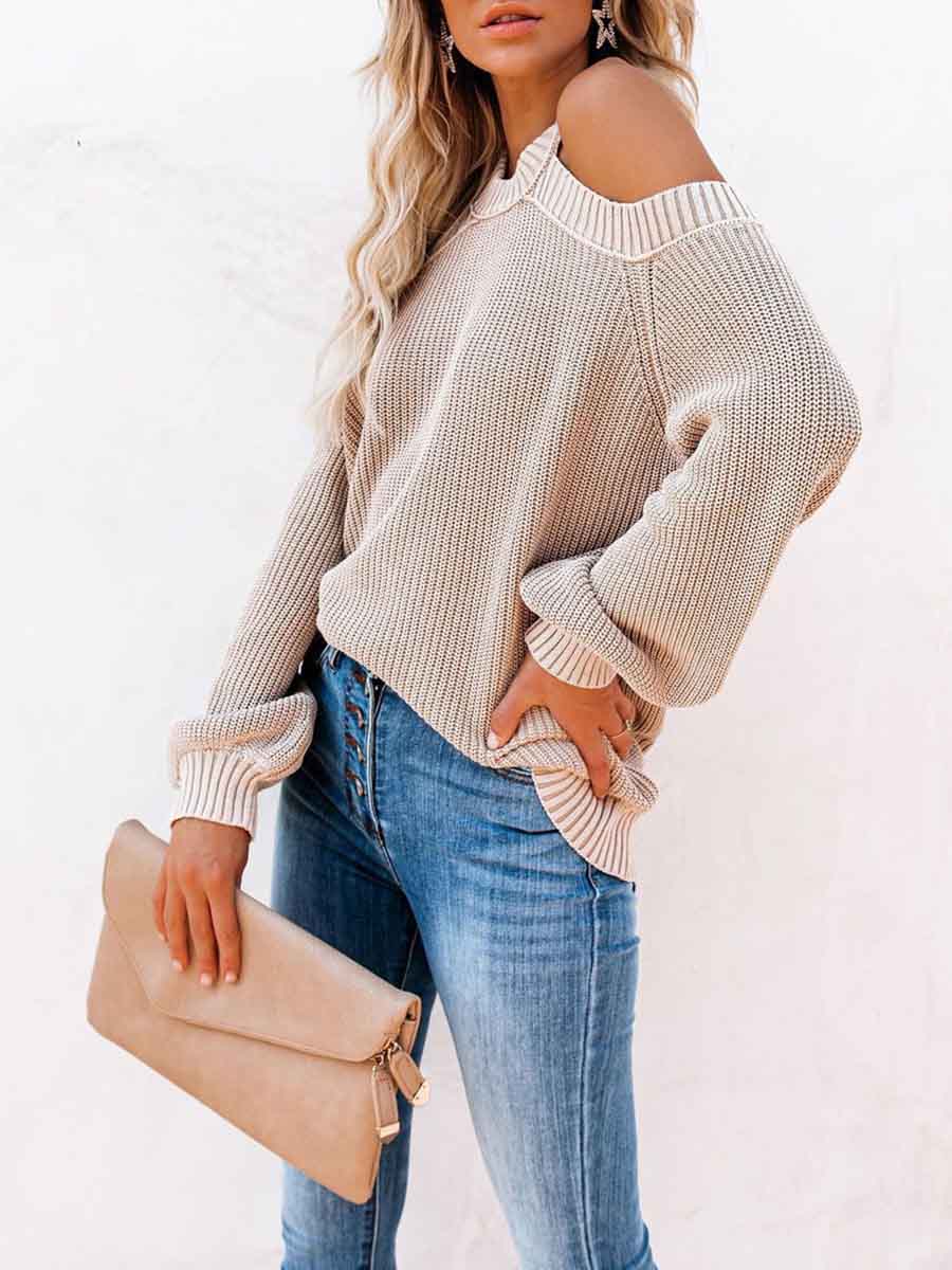 Stunncal Fashion Off-shoulder Sweater