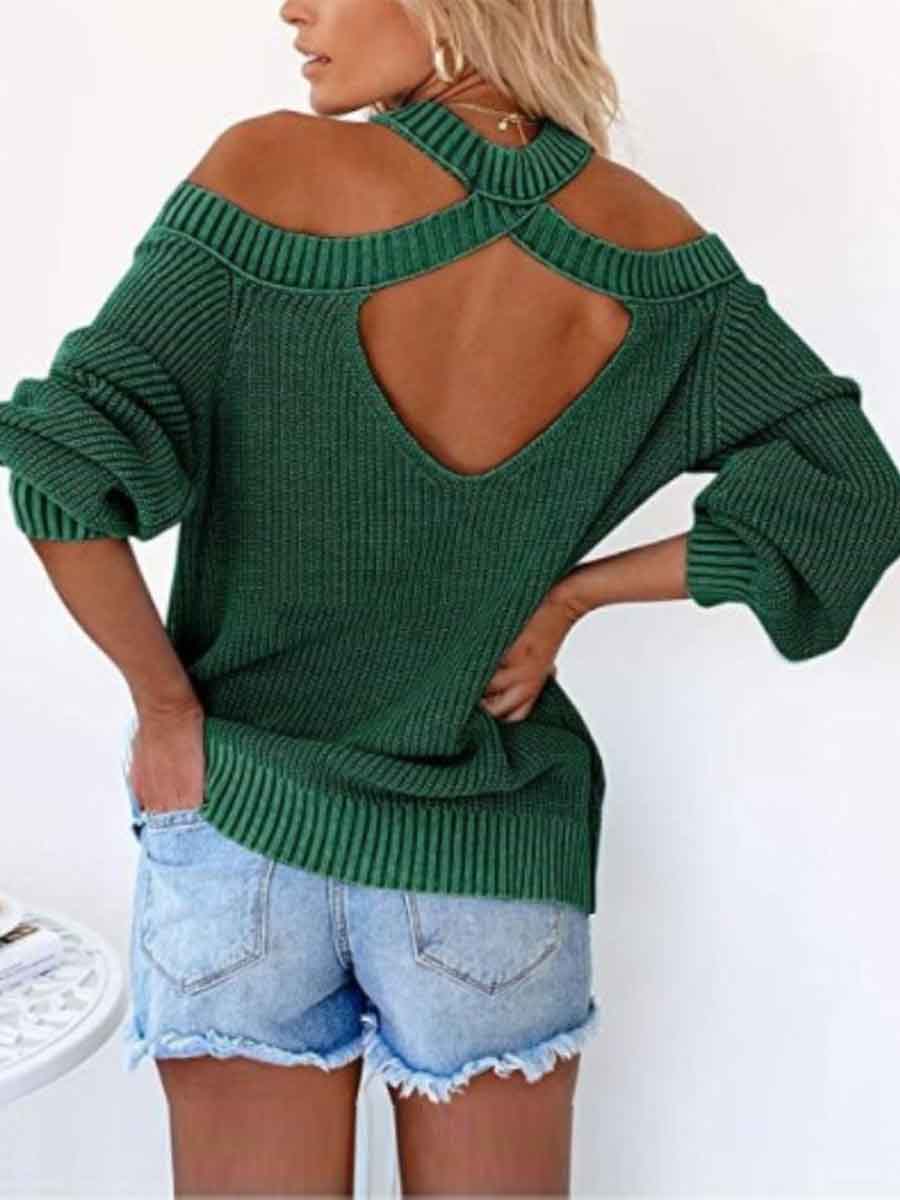 Stunncal Fashion Off-shoulder Sweater