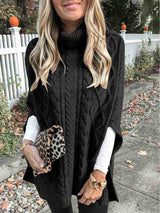Stunncal High Neck Loose Knit Sweater